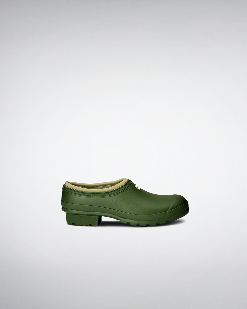 Mens Hunter Clogs Green - Gardener - 5806973-SK